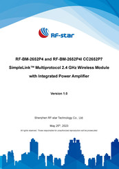 RF-Star SimpleLink RF-BM-2652P4 CC2652P7 Manual