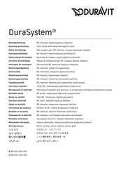 DURAVIT DuraSystem WD1003 000 000 Mounting Instructions