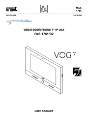 urmet domus IPercom VOG7 1761 User Booklet