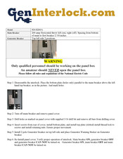 Geninterlock SD-H200A Quick Start Manual