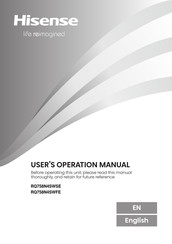 Hisense RQ758N4SWSE User's Operation Manual