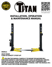 Titan Lifts HD2P-9KMSF Installation, Operation & Maintenance Manual