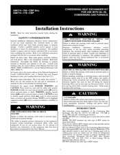 Carrier 336774-778-CBP Installation Instructions Manual