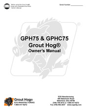 EZG Grout Hog GPH75 Owner's Manual
