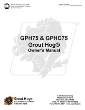 EZG Grout Hog GPHC75 Owner's Manual