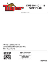 Tiger KUB M6-111 Mounting And Operating Instructions