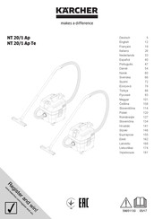 Kärcher NT 20/1 Ap Manual