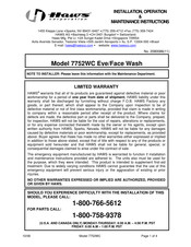 Haws 7752WC Installation, Operation & Maintenance Instructions