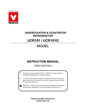 Yamato UCR101G Instruction Manual