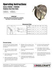 ReelCraft LPD83000 OLS Operating Instructions Manual