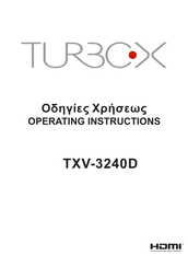 Turbo-x TXV-3240D Manual