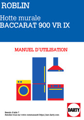 ROBLIN BACCARAT 900 VR IX Instructions For Installation And Use Manual