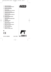 Alpha tools 42.589.99 Operating Instructions Manual