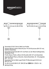 AmazonBasics Essentials B07QJCTFGL Installation Instructions Manual