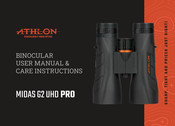 Athlon MIDAS G2 UHD PRO User Manual / Care Instructions