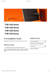 vogel's TVM 1420 Series Full Installation Manual
