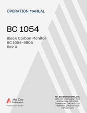 Met One Instruments BC 1054 Operation Manual
