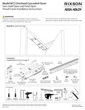 Assa Abloy RIXSON W73 Installation Instructions Manual