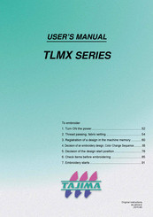 TAJIMA TLMX-T00 User Manual