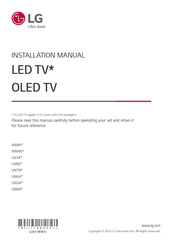 LG 55AN960H0LD.AEU Installation Manual