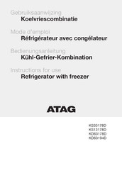 Atag KD63178D Instructions For Use Manual
