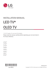LG UT66 Series Installation Manual