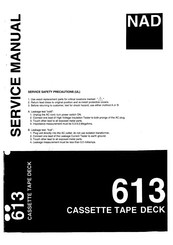 NAD 613 Service Manual