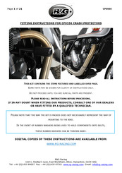 R&G CP0556 Fitting Instructions Manual