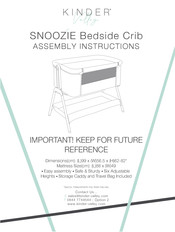 Kinder Valley SNOOZIE Assembly Instructions Manual