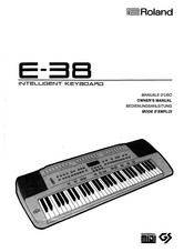 Roland E-38 Owner's Manual