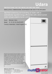 Multicalor Udara Udara 30 Installation, Commissioning, Maintenance And User Instructions