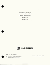 Harris 994 8047 001 Technical Manual