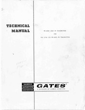 Harris GATES FM-20H3 Technical Manual