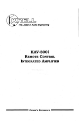 Krell Industries KAV-300I Owner's Reference Manual