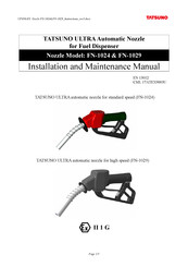 tatsuno FN-1024 Installation And Maintenance Manual