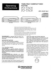 Pioneer PD-T305 Operating Instructions Manual