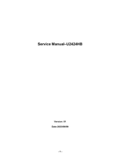 Dell UltraSharp U2424H-WOST Service Manual