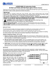 Larson Electronics LEDWP-600E-OS Instruction Manual