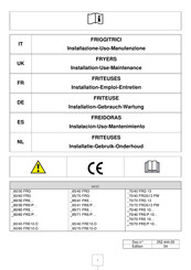 AFG 70/40 FRGS13 PW Series Installation - Use - Maintenance