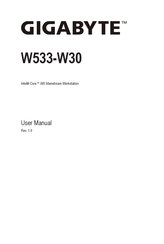 Gigabyte W533-W30 User Manual