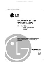 LG XC62-AOU Owner's Manual