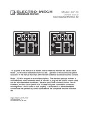 Electro-mech LX2180 Owner's Manual