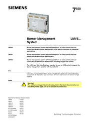 Siemens LMV50 series Manual