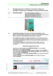 Pepperl+Fuchs VBG-DN-K20-DMD Installation Instructions Manual