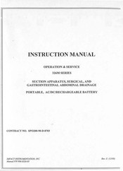 Impact Instrumentation 326M Series Instruction Manual
