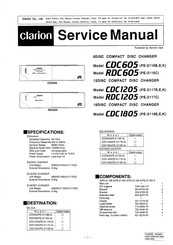 Clarion RDC605 Service Manual