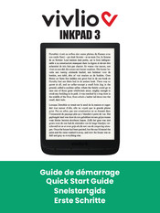 Vivlio INKPAD 3 Quick Start Manual