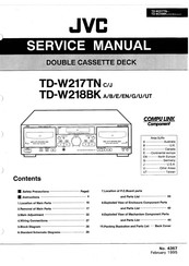 JVC TD-W218BKB Service Manual