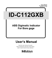 Mitutoyo ID-C112GXB User Manual