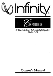 Infinity COMPOSITIONS P-FR Owner's Manual